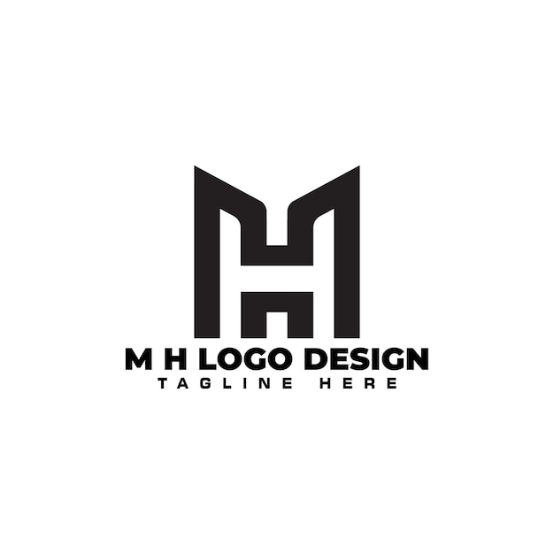 Logotipo de la letra H para la identidad comercial y de la empresa