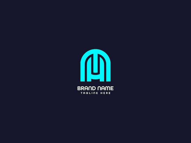 logotipo de letra h moderna