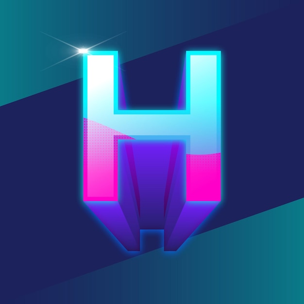 Vector logotipo de la letra h