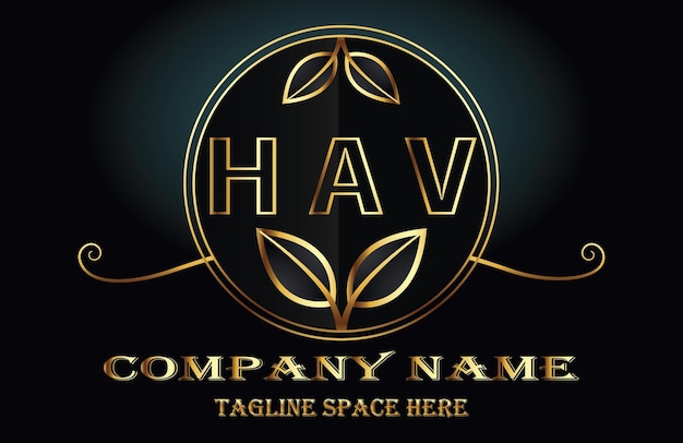 El logotipo de la letra hav