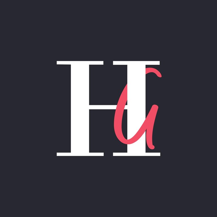 Vector logotipo de la letra hg perfectamente mezclado iniciales diseño del logotipo de la carta hg