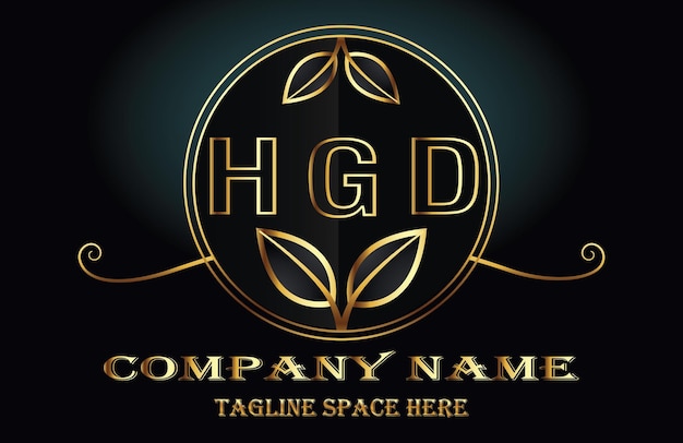 El logotipo de la letra HGD