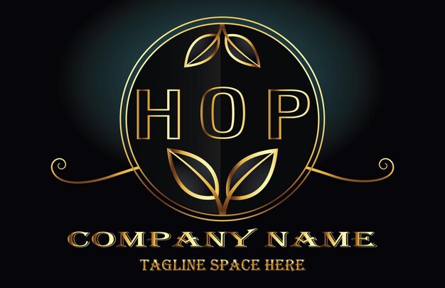 Logotipo de la letra hop