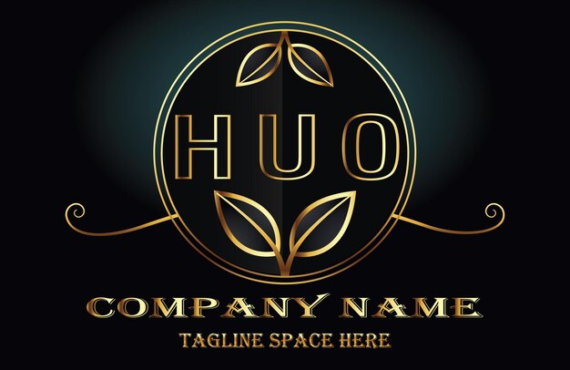 El logotipo de la letra HUO