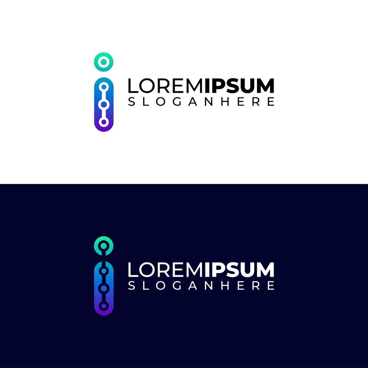 Vector logotipo de la letra i tech