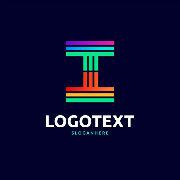 Vector logotipo de la letra i