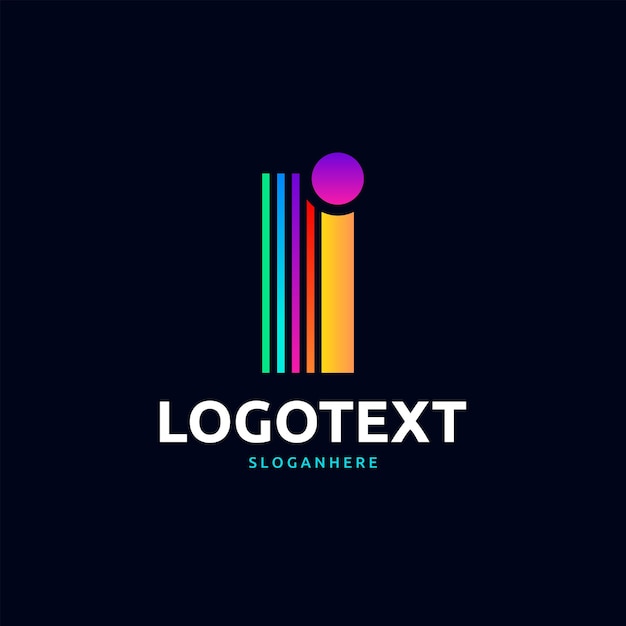 Vector logotipo de la letra i