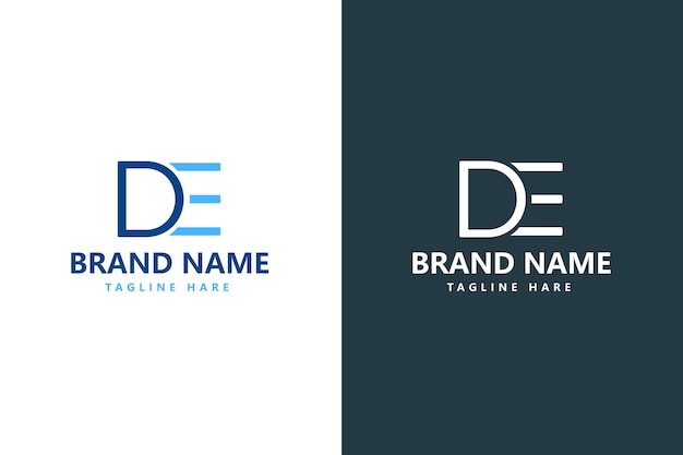 Logotipo de la letra del icono minimalista