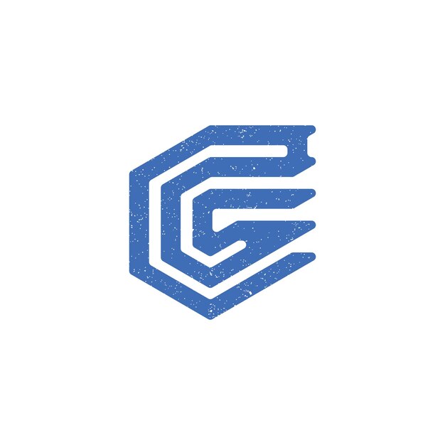 logotipo de letra inicial abstracta CC en color azul aislado en fondo blanco aplicado para logotipo de empresa