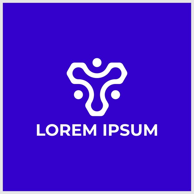 Logotipo de letra inicial abstracta Y utilizable para logotipos comerciales y de marca Temporal de diseño de logotipo vectorial plano