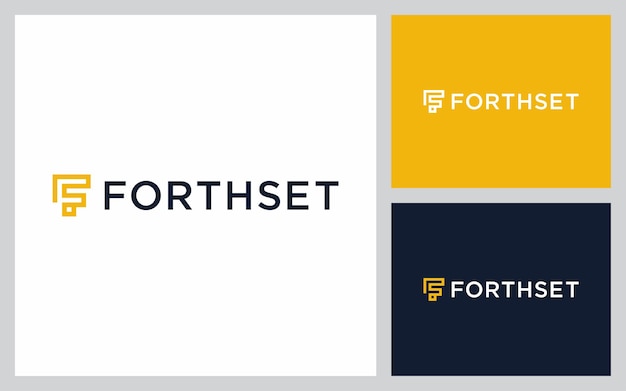 Logotipo de la letra inicial F, logotipo de la letra inicial F, letra minimalista F. utilizable para empresas y negocios