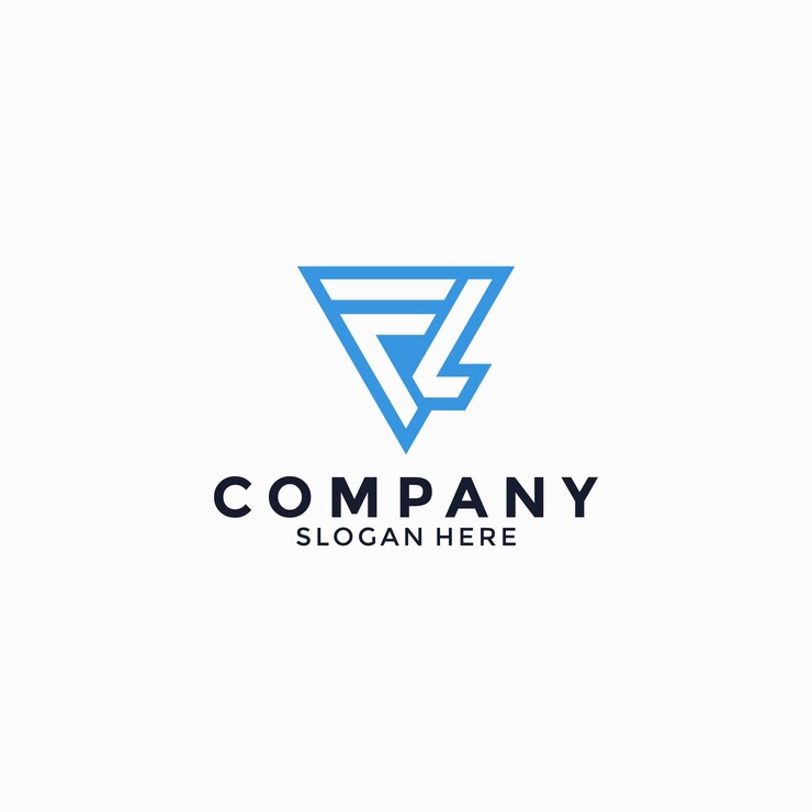 Vector logotipo de la letra inicial fl