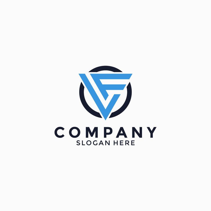 Vector logotipo de la letra inicial fl