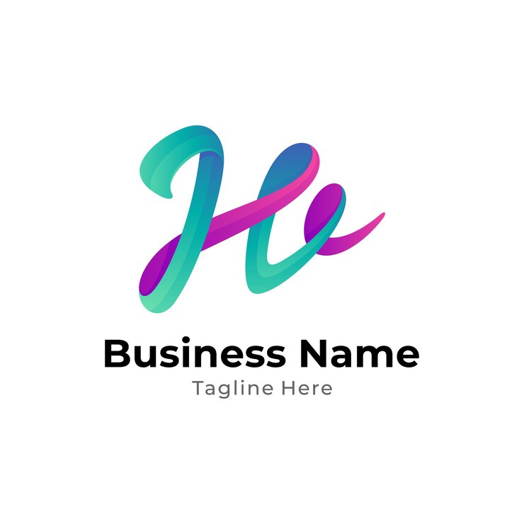 Vector logotipo de la letra inicial h de lujo, diseño de logotipo de firma simple h