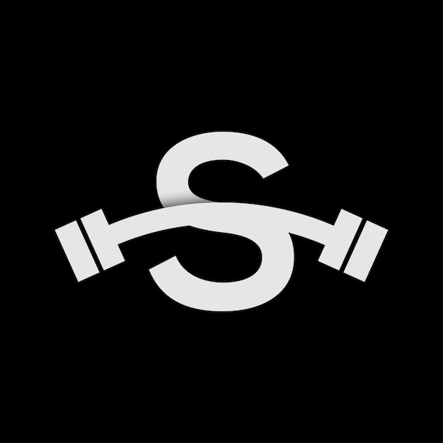 logotipo de la letra inicial logotipo de la letra con barra