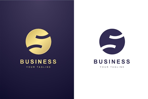 Logotipo de la letra inicial S para negocios o empresa de moda.