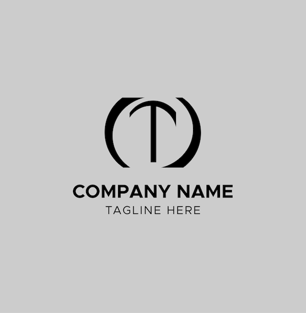 El logotipo de la letra inicial T