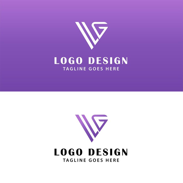 Vector logotipo de letra ivg triangle con formato vectorial