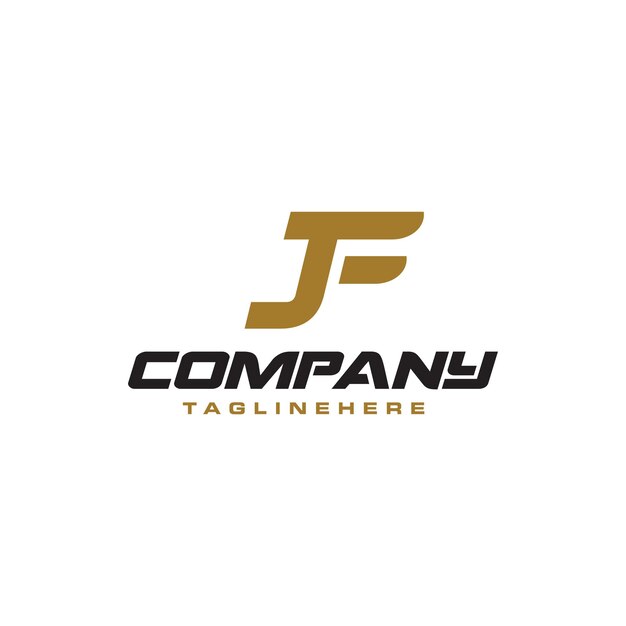 Logotipo de la letra J con plantilla de vector de elemento de diseño de alas simple