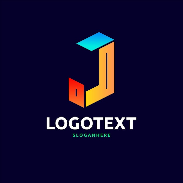 Vector logotipo de la letra j