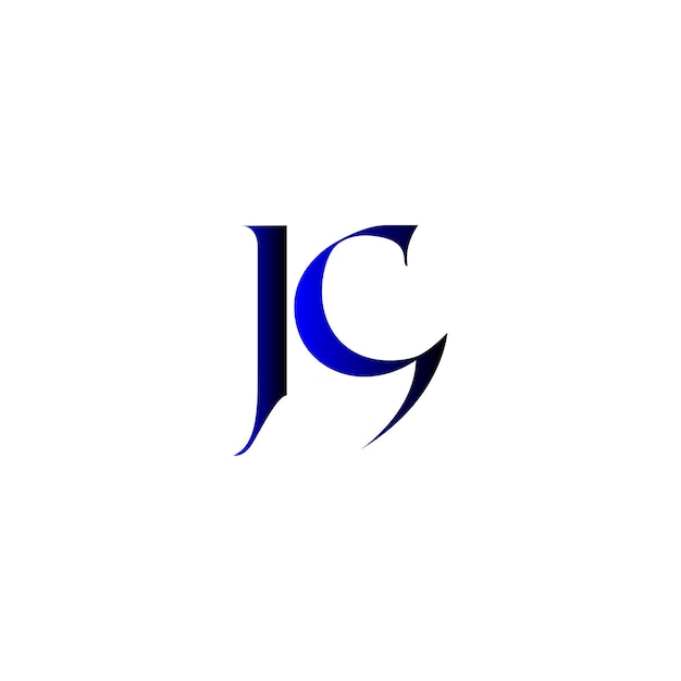 el logotipo de la letra jg