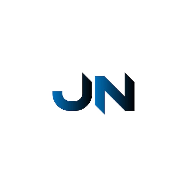 El logotipo de la letra jn