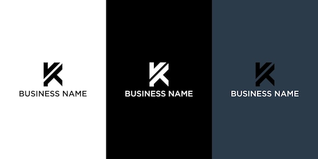Logotipo de la letra K elaborado profesionalmente para servicios profesionales