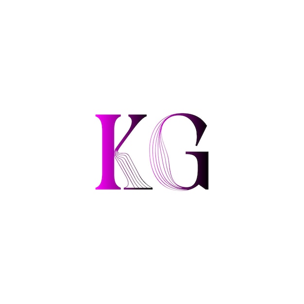 Logotipo de la letra k en estilo moderno