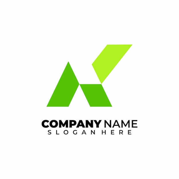 logotipo de la letra a y k del monograma