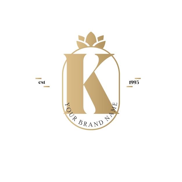 El logotipo de la letra K