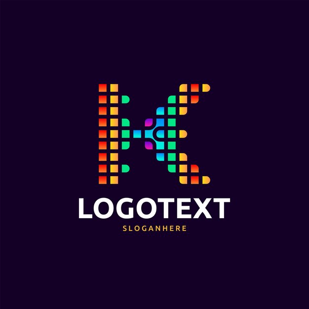 Vector logotipo de la letra k