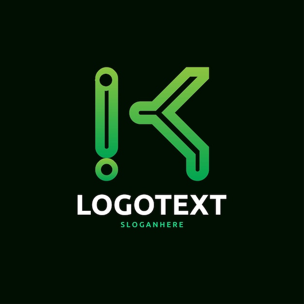 Vector logotipo de la letra k