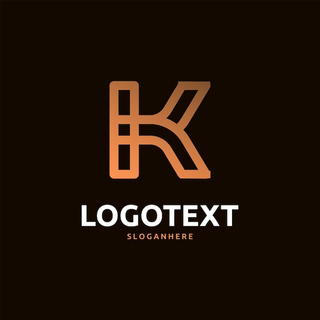 Vector logotipo de la letra k