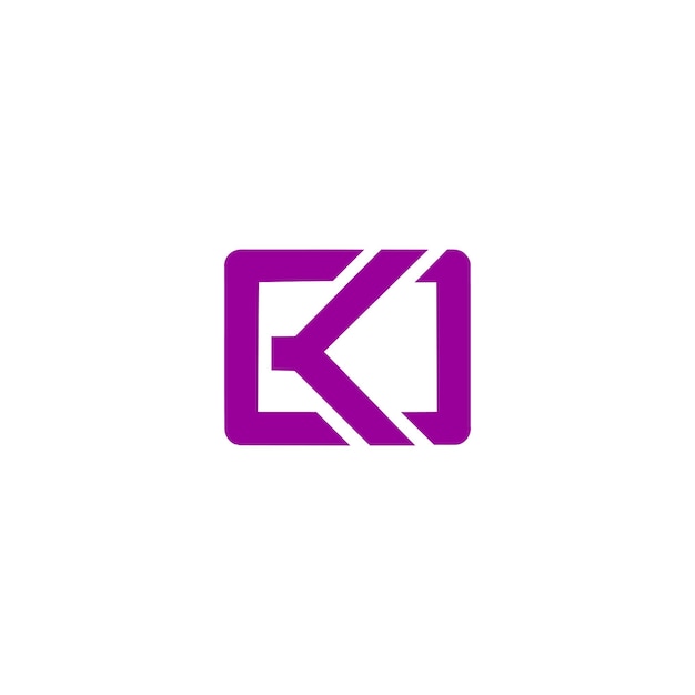 El logotipo de la letra k