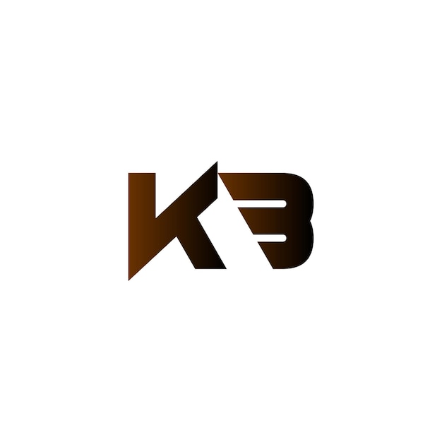 Vector el logotipo de la letra kb