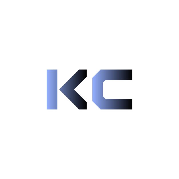 Vector el logotipo de la letra kc