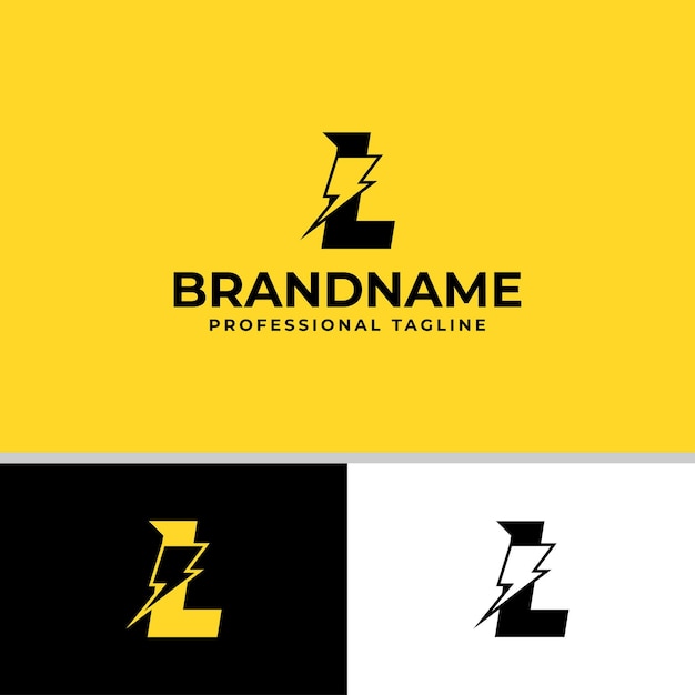 Logotipo de la letra L Bolt adecuado para cualquier negocio relacionado con la electricidad con las iniciales L