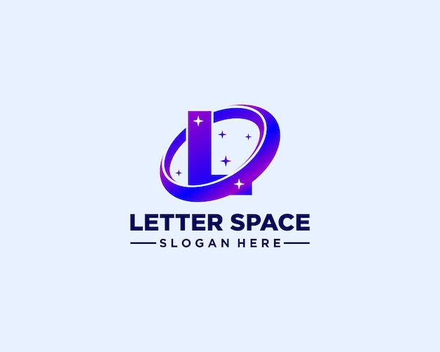 El logotipo de la letra L espaciado