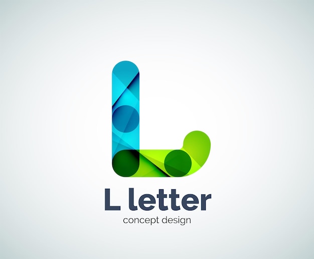 Vector logotipo de la letra l