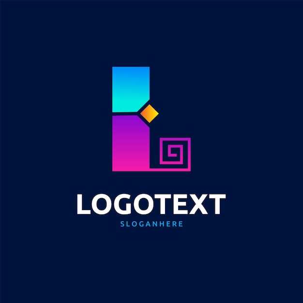 Vector logotipo de la letra l