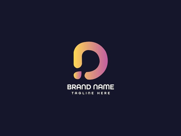 Un logotipo de letra con una letra d