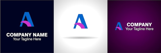 Un logotipo de letra y un logotipo de alfabeto