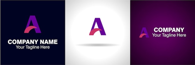 Un logotipo de letra y un logotipo de alfabeto