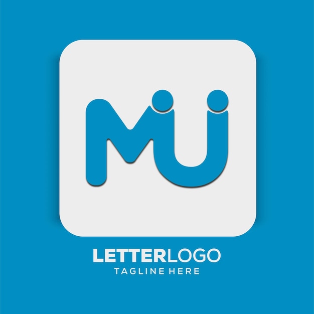 Logotipo de letra logotipo de empresa corporativa de estilo de espacio negativo