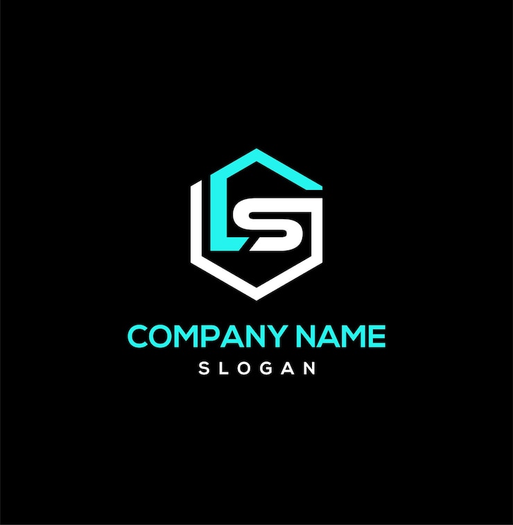 Vector logotipo de la letra ls mínima simple