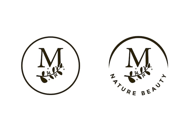 logotipo de la letra M, adecuado para el símbolo inicial de la empresa.