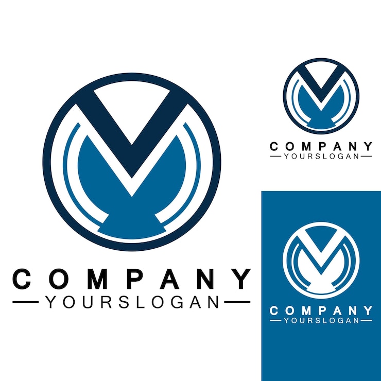 Vector logotipo de la letra m diseño de ilustraciones vectoriales de plantilla