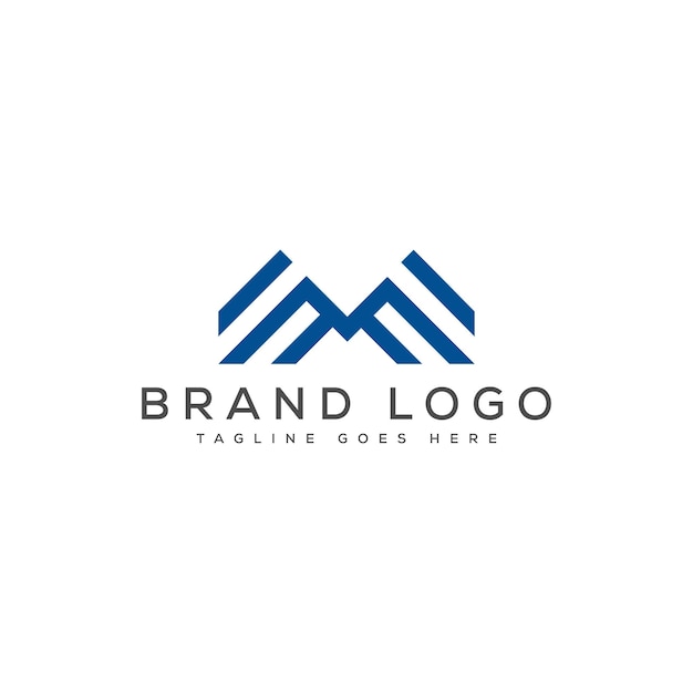 El logotipo de la letra M minimalista moderna