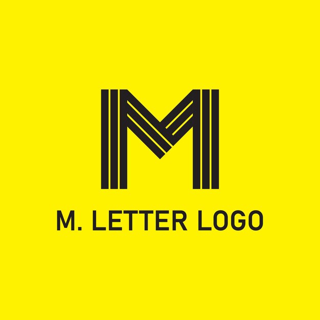 Vector el logotipo de la letra m