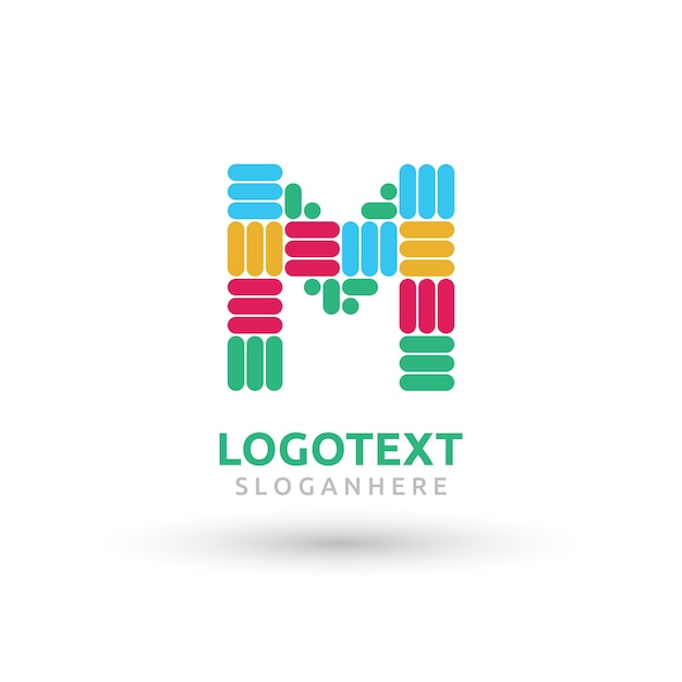 Vector logotipo de la letra m